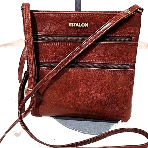 Leather Crossbody Purse Estalon Leather Estalon Genuine Leather